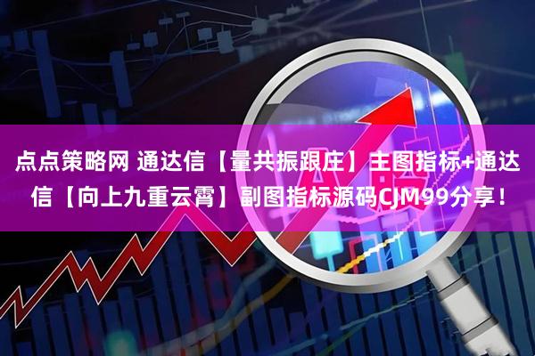 点点策略网 通达信【量共振跟庄】主图指标+通达信【向上九重云霄】副图指标源码CJM99分享！